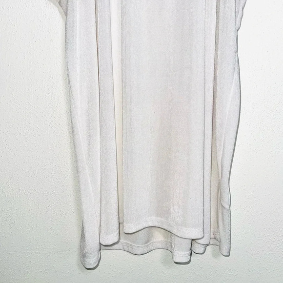 Maurices 24/7 White Halter Neck Crinkle Tank Top Medium Women’s - Picture 5 of 12